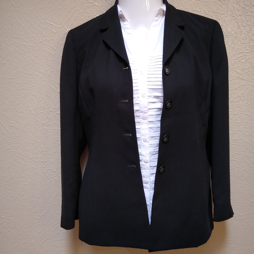 Emma James Black Blazer Women's Size 8 Lined